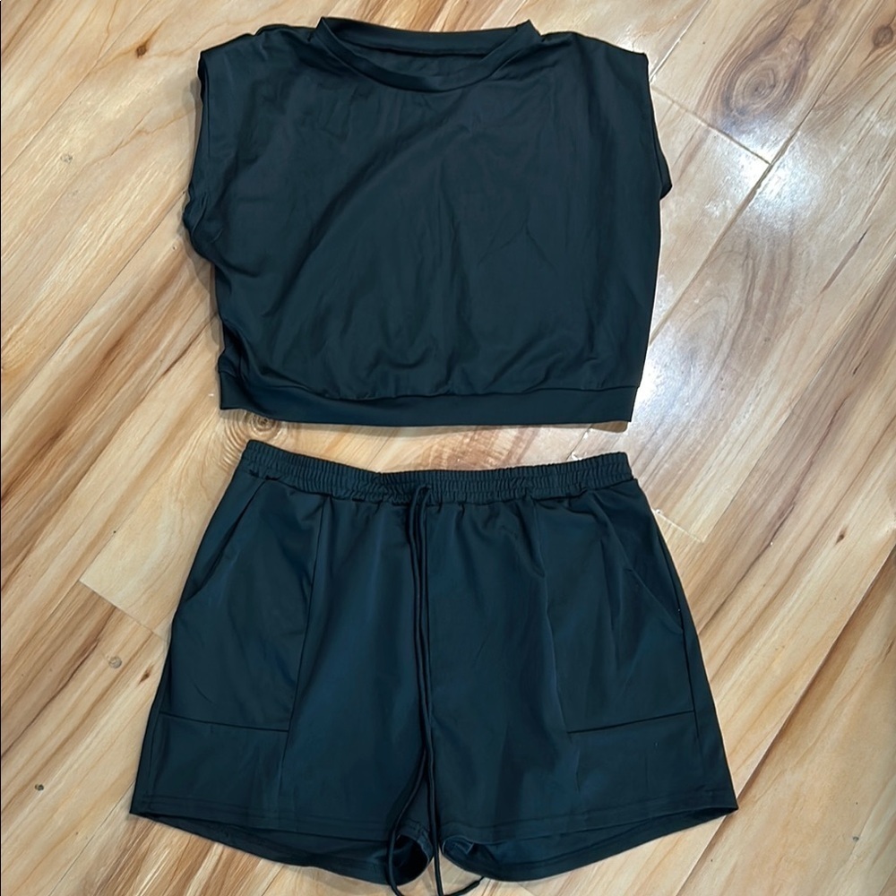 Black Women's Activewear Set